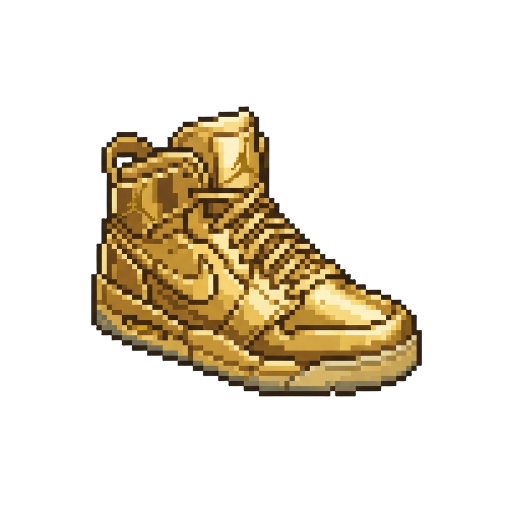 Metallic Mirror-finish Gold Jordans