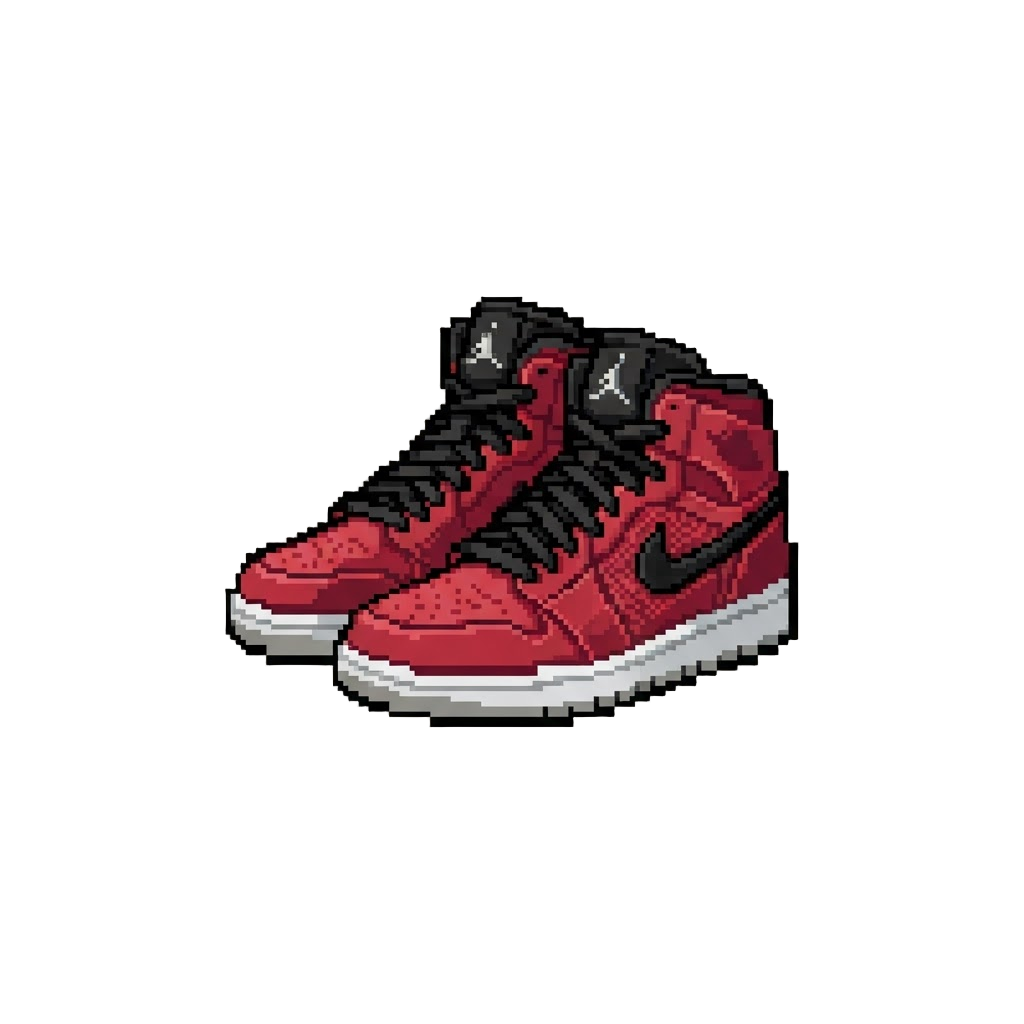 Flat Crimson Red Jordans