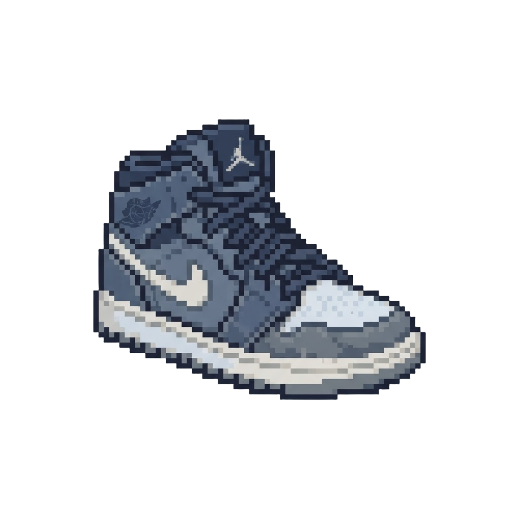 Washed-out Navy Blue Jordans