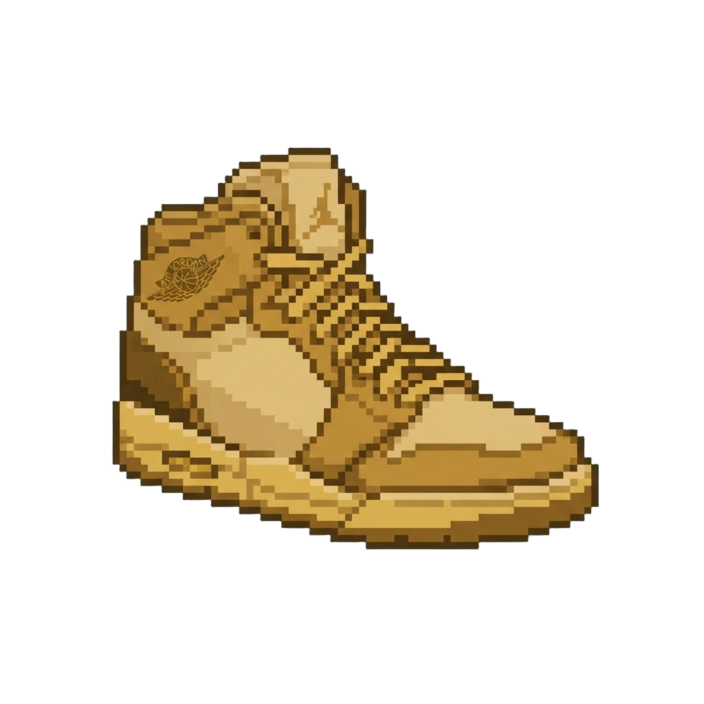 Matte Brushed Gold Jordans