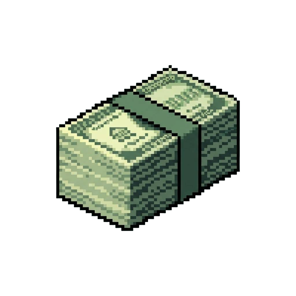 A Million Bucks in Bank Notes