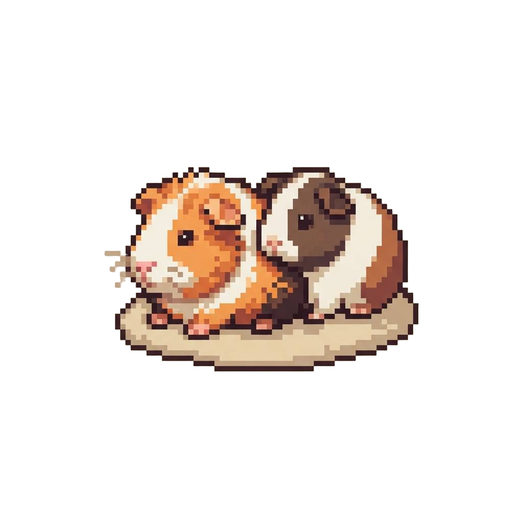 2 Guinea Pigs