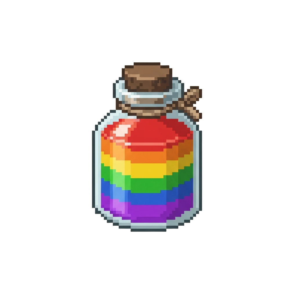 Rainbow Coloured Paint
