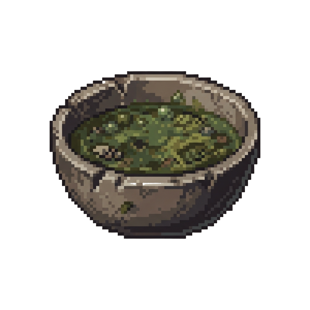 Stinking Green Chunky Sewage Liquid