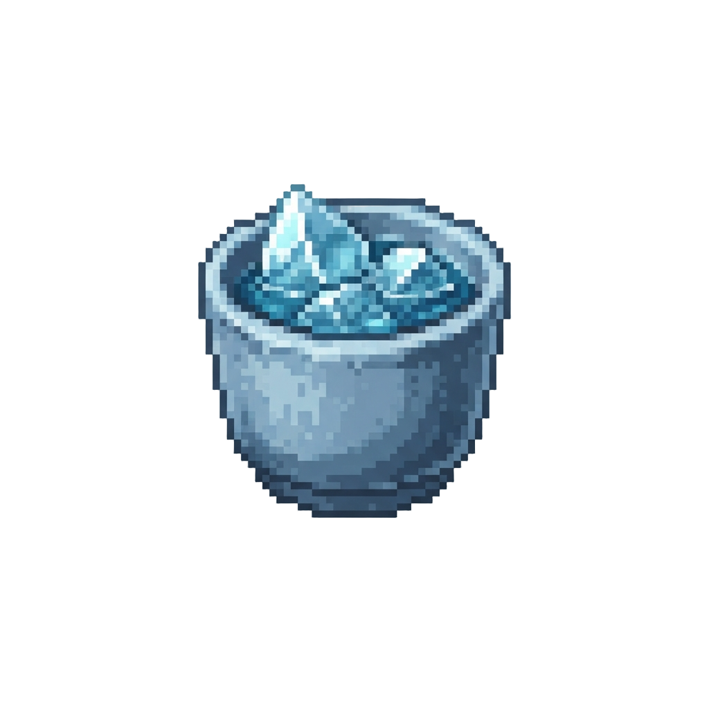 Freezing Cold Water and Ice