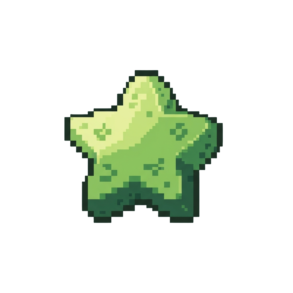 A Small Green Foam Star