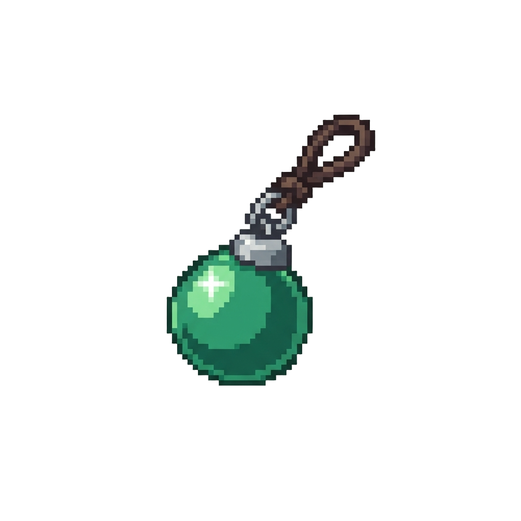 A Tiny Green Bubble Charm