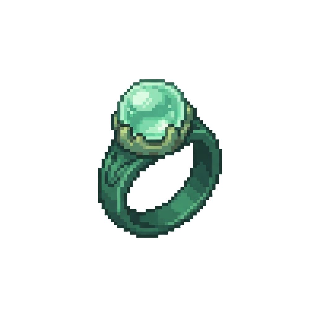 A Green Bubble Ring