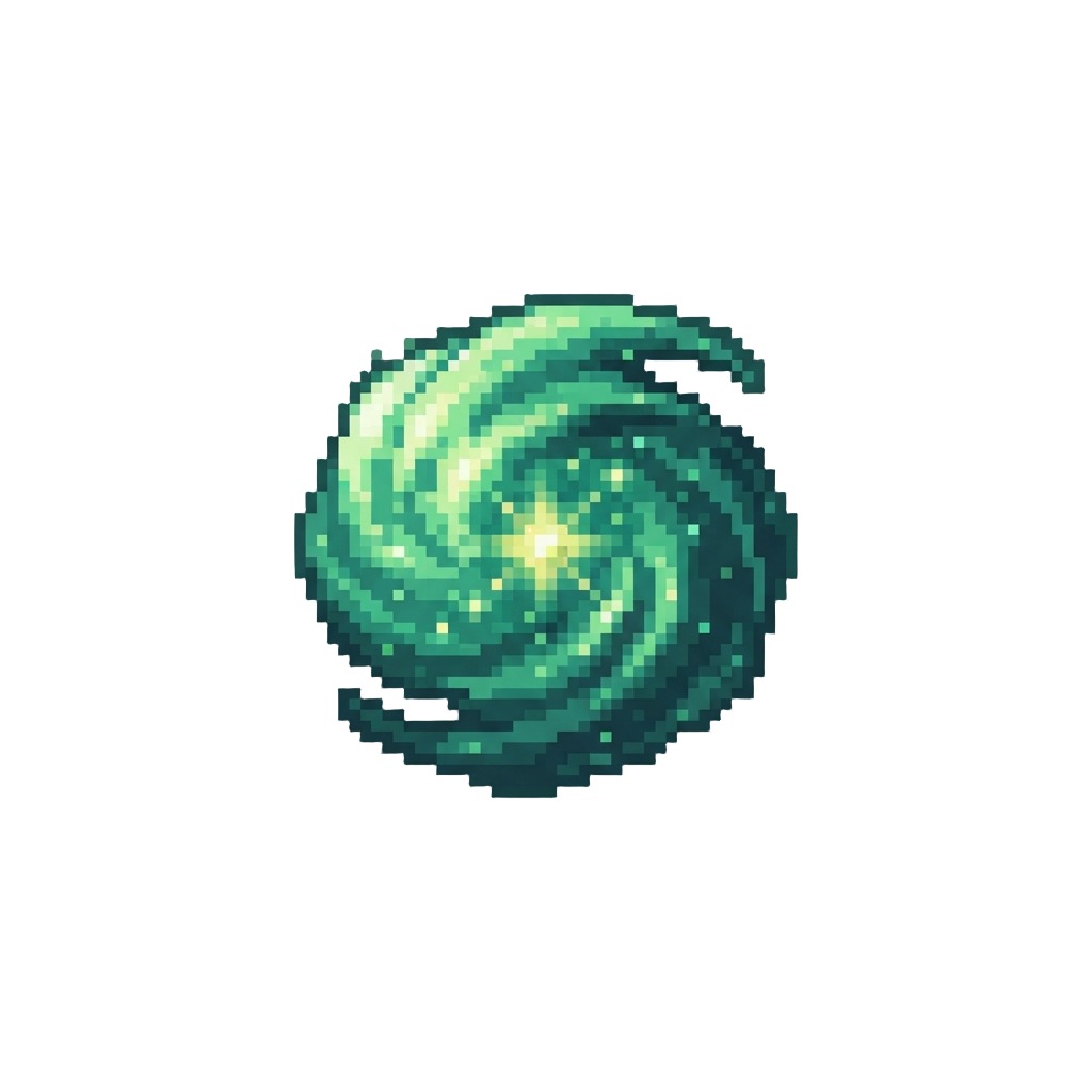 A Glittering Emerald Gas Cloud Star