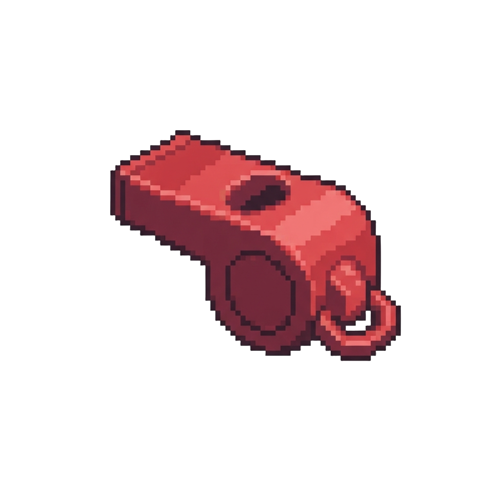 A Miniature Plastic Whistle