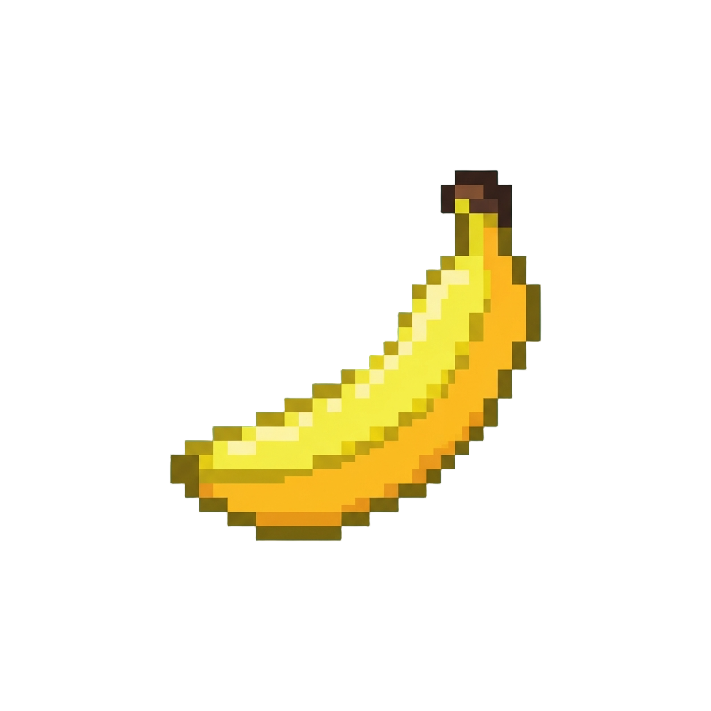 A Bright Neon Yellow Arcade Banana