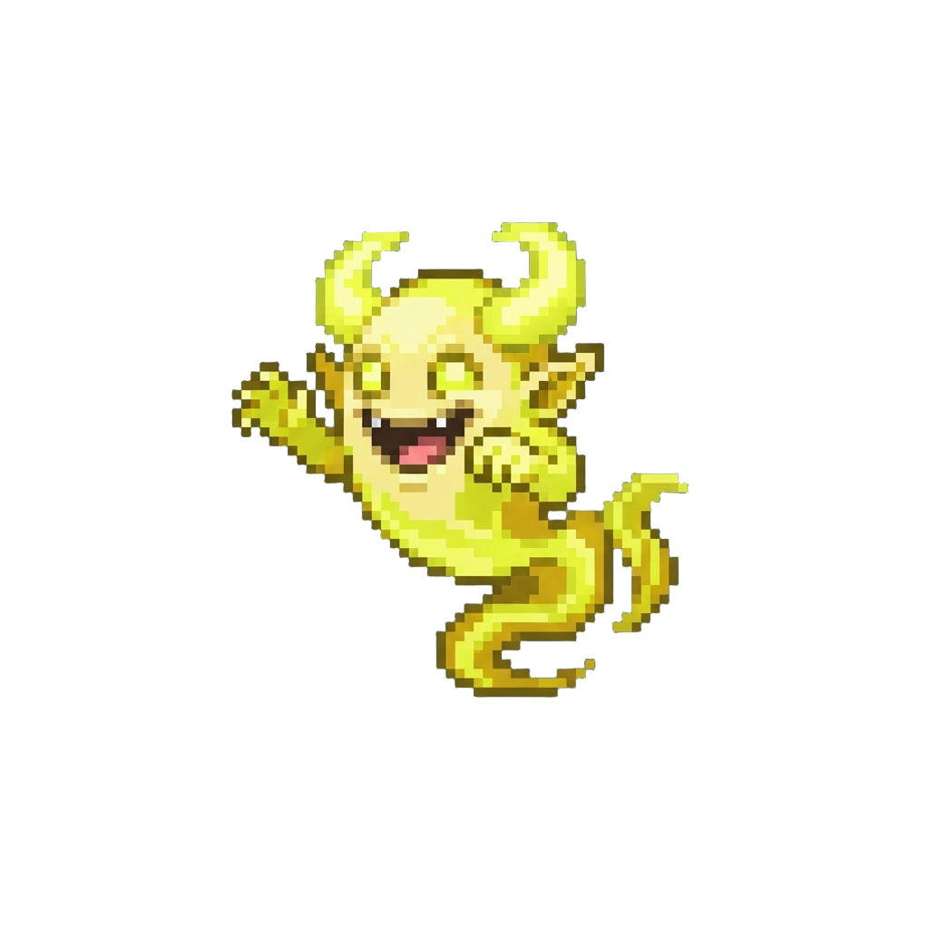 A Neon-yellow Laughing Phantom