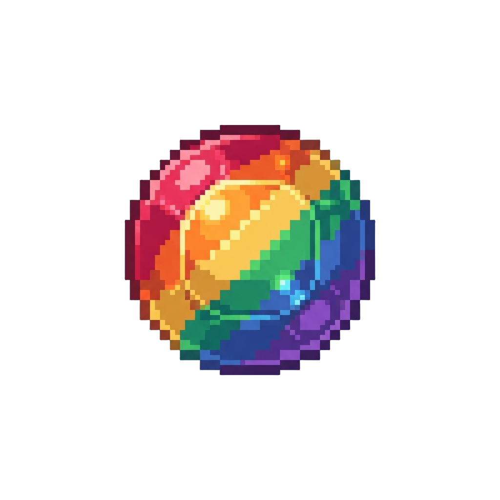 A Pulsing Rainbow Power Pellet