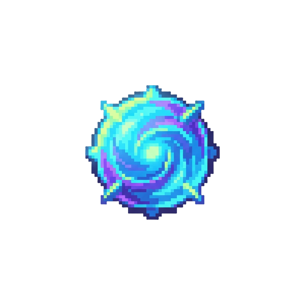 A Supercharged Flickering Neon Star Pellet