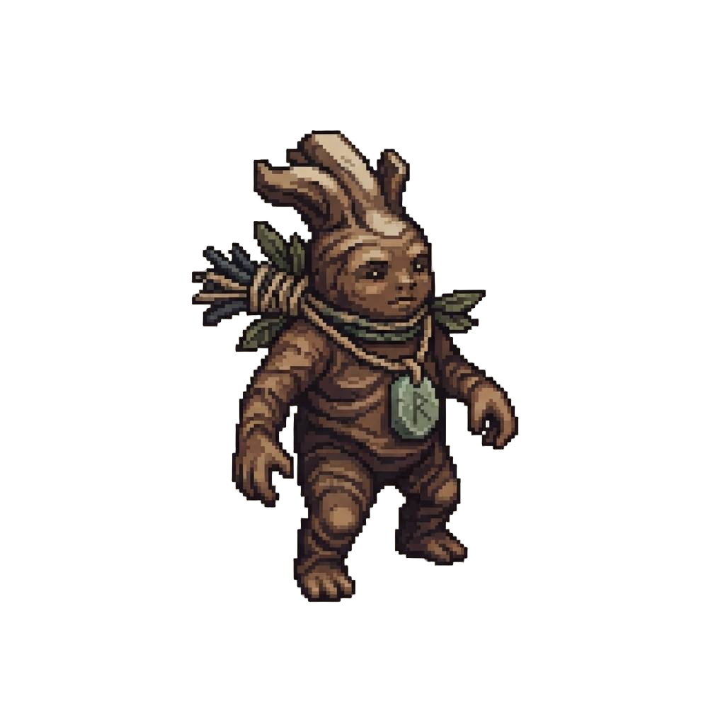 A Dried Mandrake Root Talisman