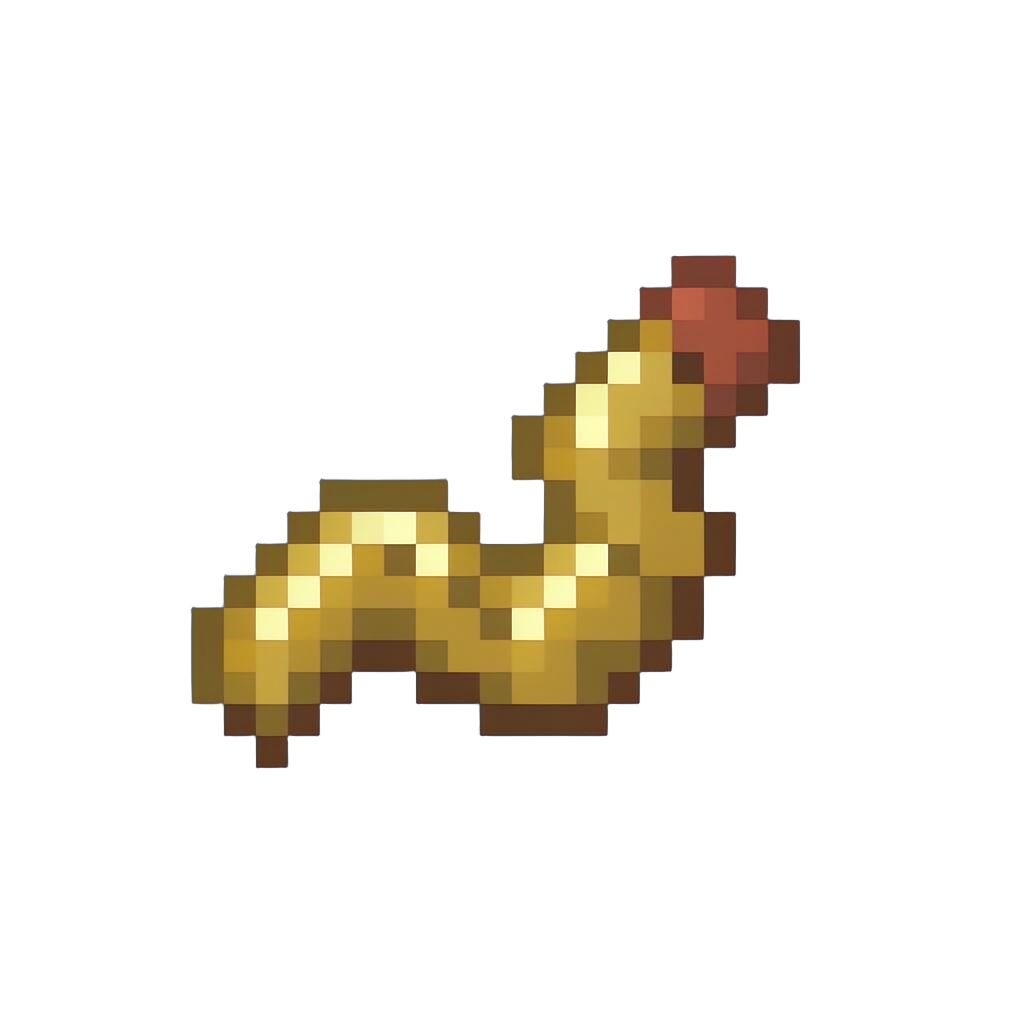 A Common Glowing Garden Worm