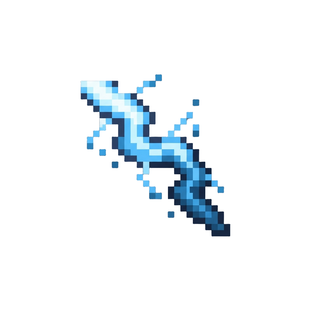 A Crackling Static Blue Lightning Arc