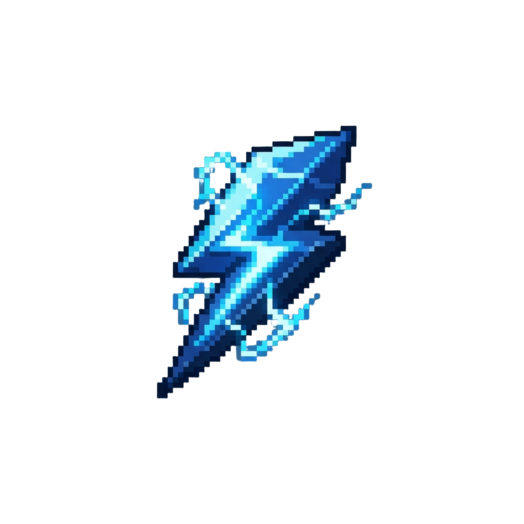 An Electric Sapphire Bolt Discharge