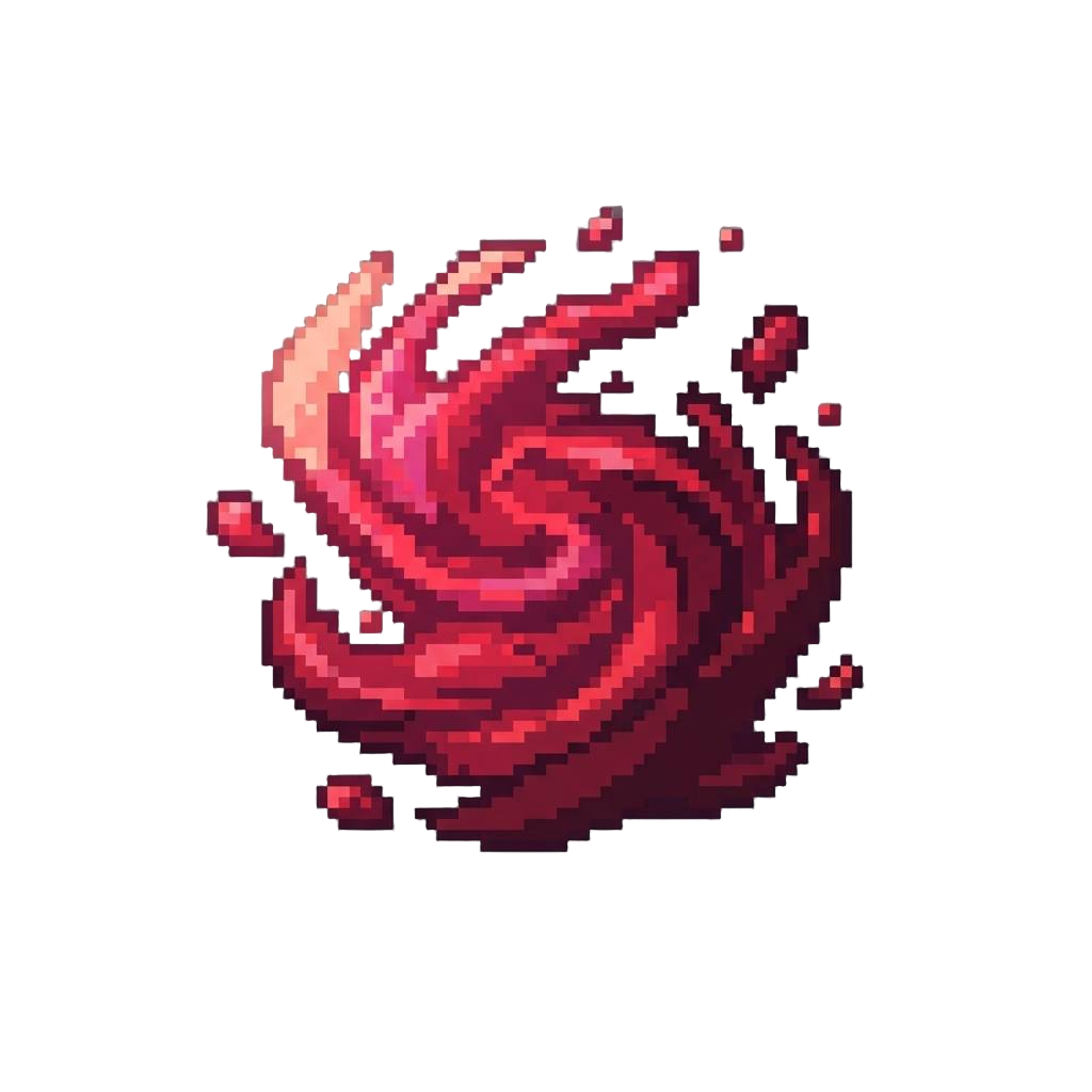 A Deep Crimson Mystical Mana Splash