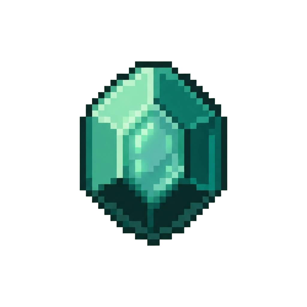 A Pulsating Viridian Emerald Core