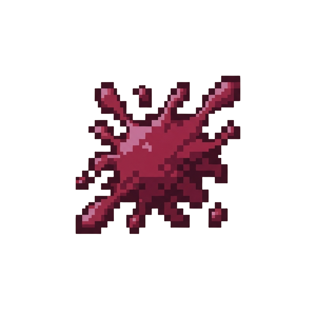 A Rich Maroon Energy Splatter