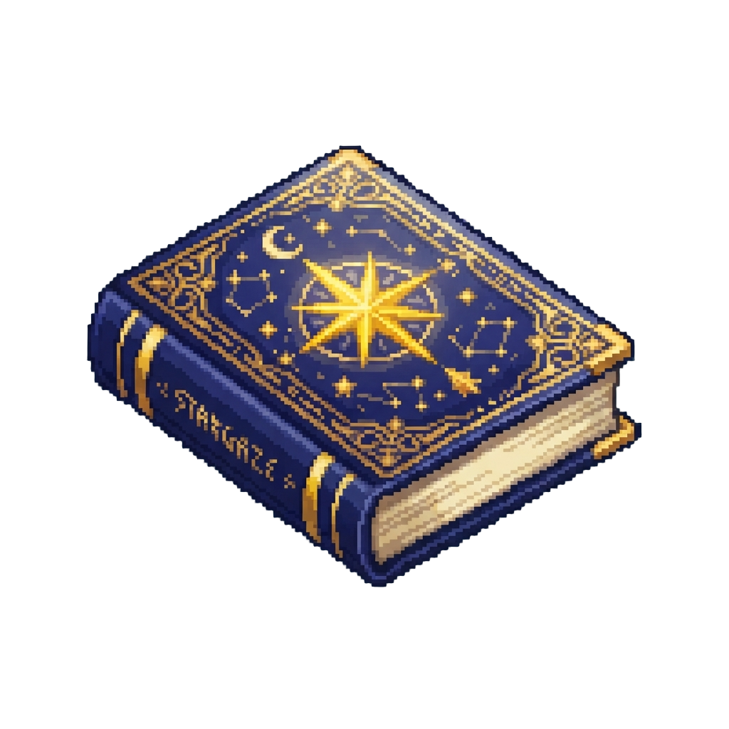 A Gilded Celestial Stargaze Grimoire