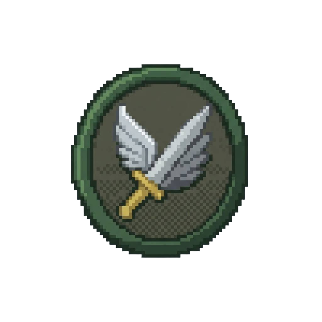 A Standard-issue Commando Insignia Patch