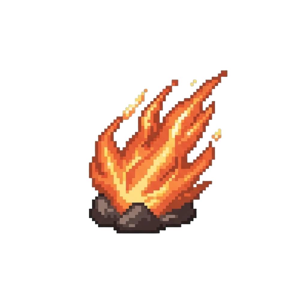 A Glowing Vermilion Energy Eruption