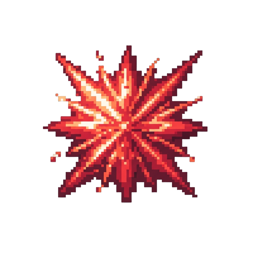 A Dazzling Ruby Laser Shockwave Splash
