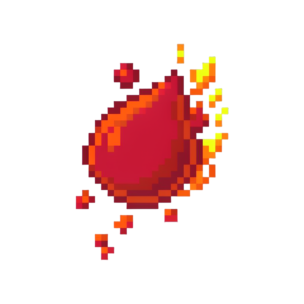 A Blazing Crimson Dragon-fire Splash