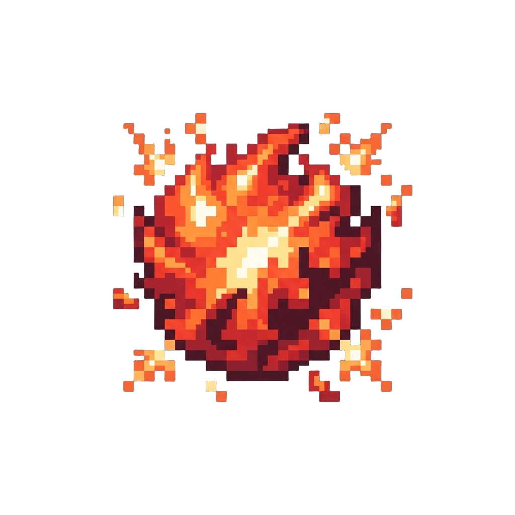 A Sparkling Scarlet Plasma Burst