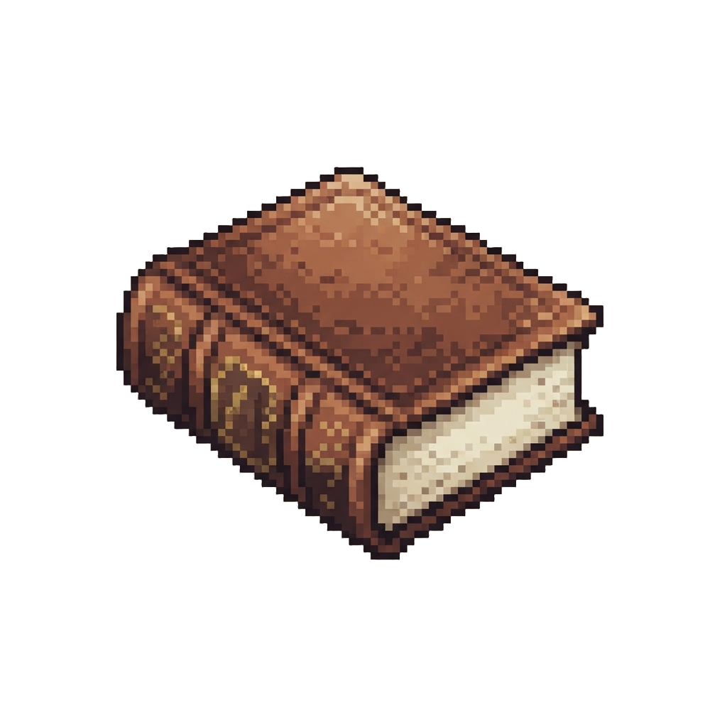 A Dusty Leather-bound Library Book