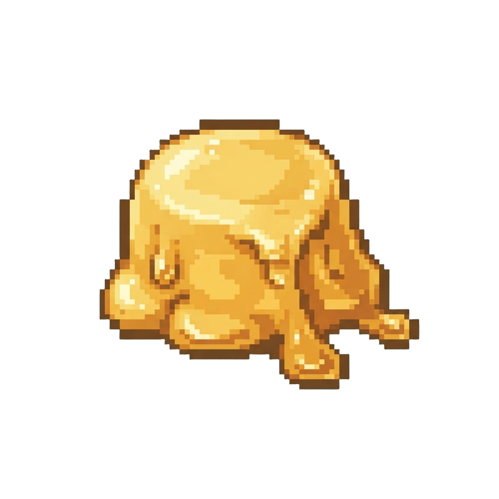 A Radiant Golden Slobber Glaze