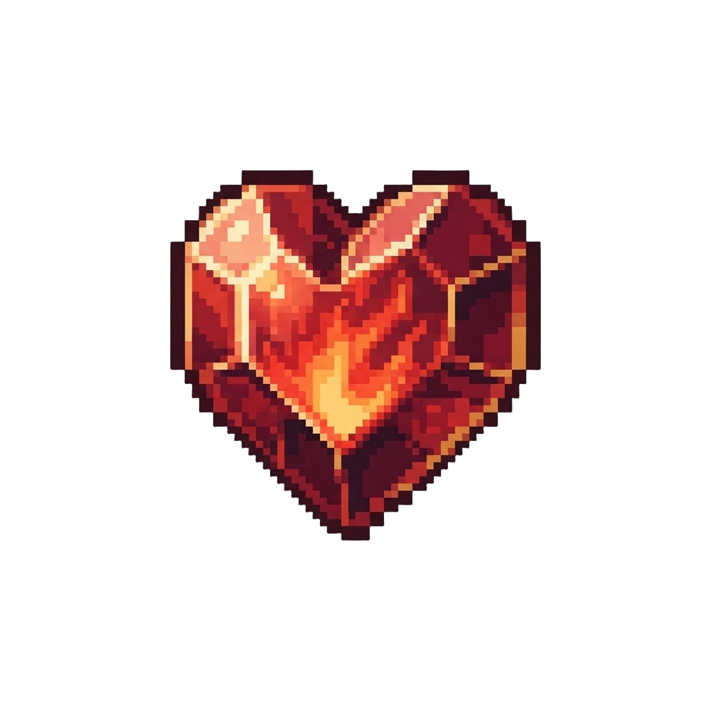 A Blazing Heart-of-the-mountain Ruby