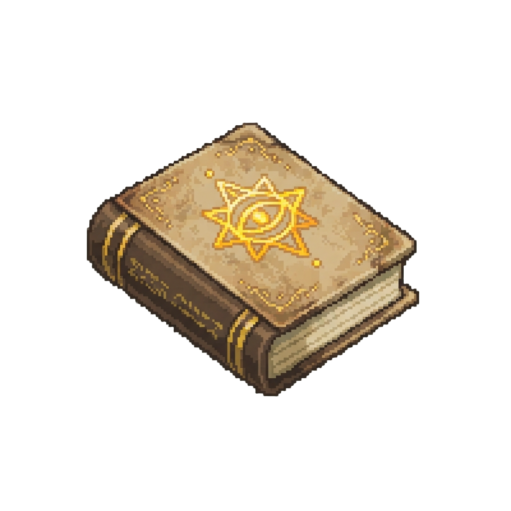 A Weathered Vellum Incantation Tome