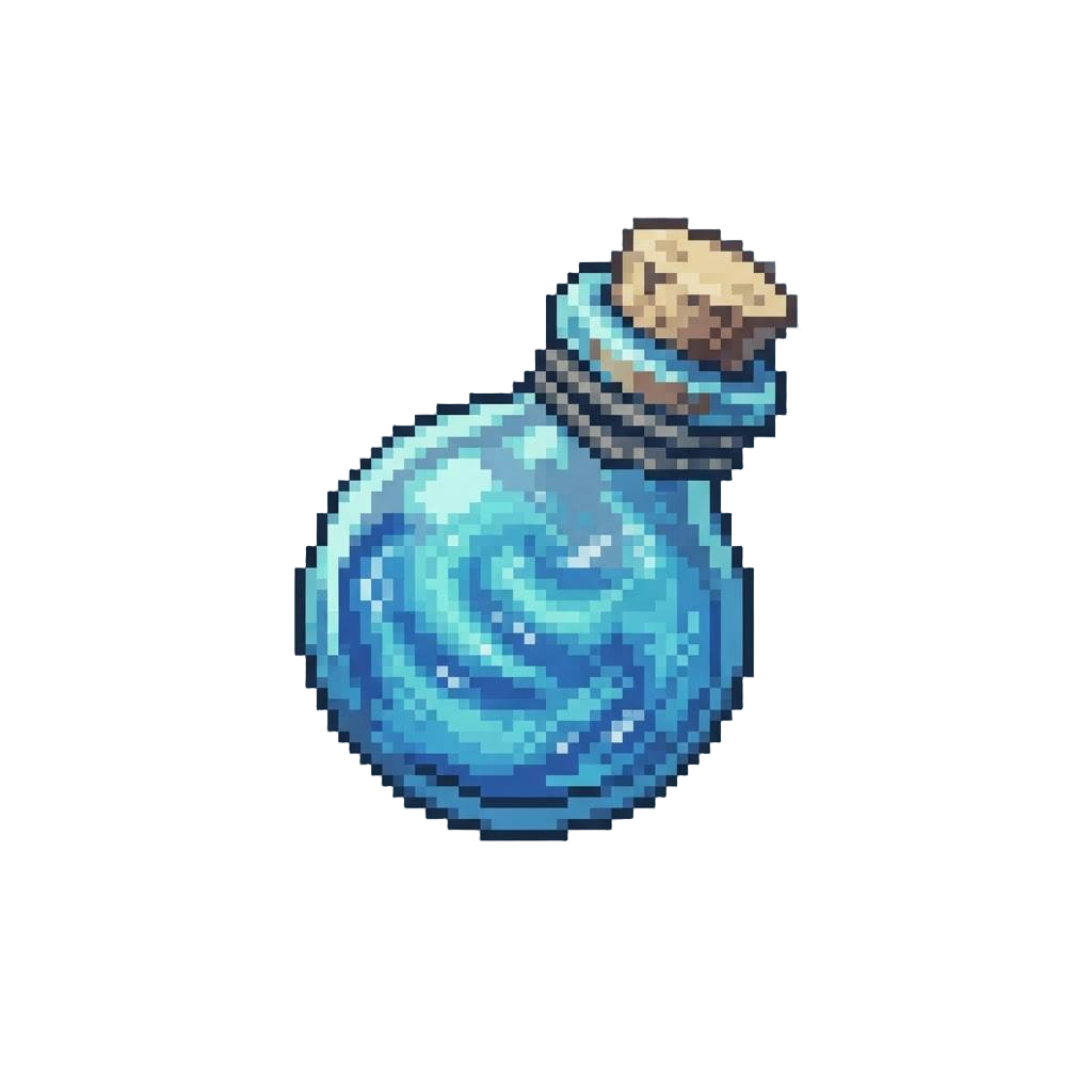 A Misty Cobalt Chemical Suspension