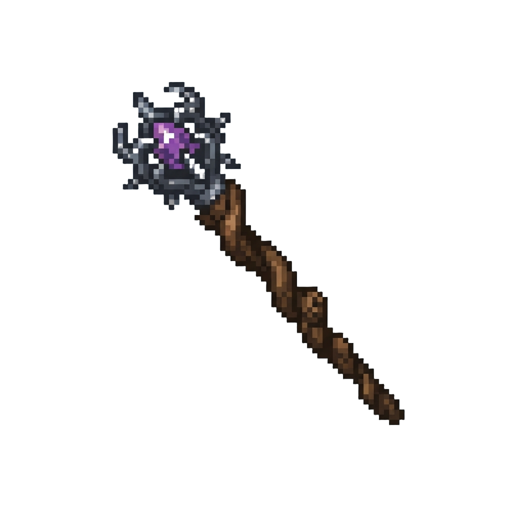 A Twisted Willow Hex Staff