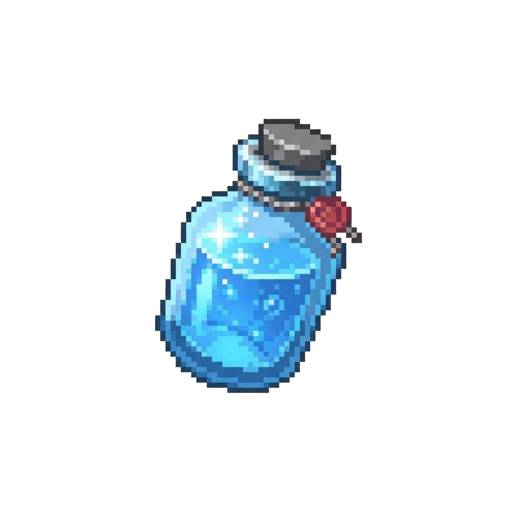 A Shimmering Electric-blue Serum