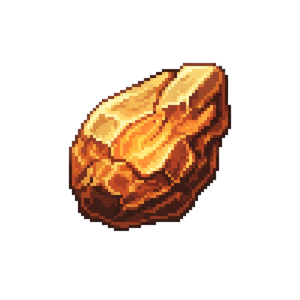 A Glowing Molten Gold Meteorite