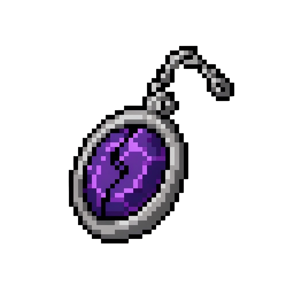 A Cracked Amethyst Spell Locket