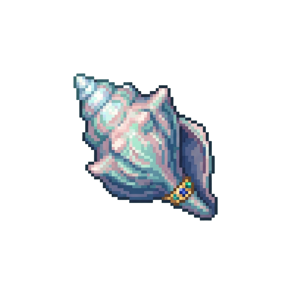 A Shimmering Mermaid Queen Conch