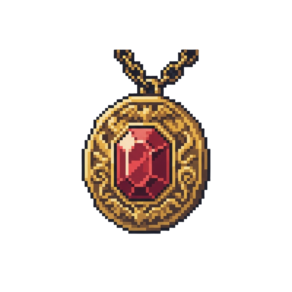 A Gilded Vampire Coven Medallion