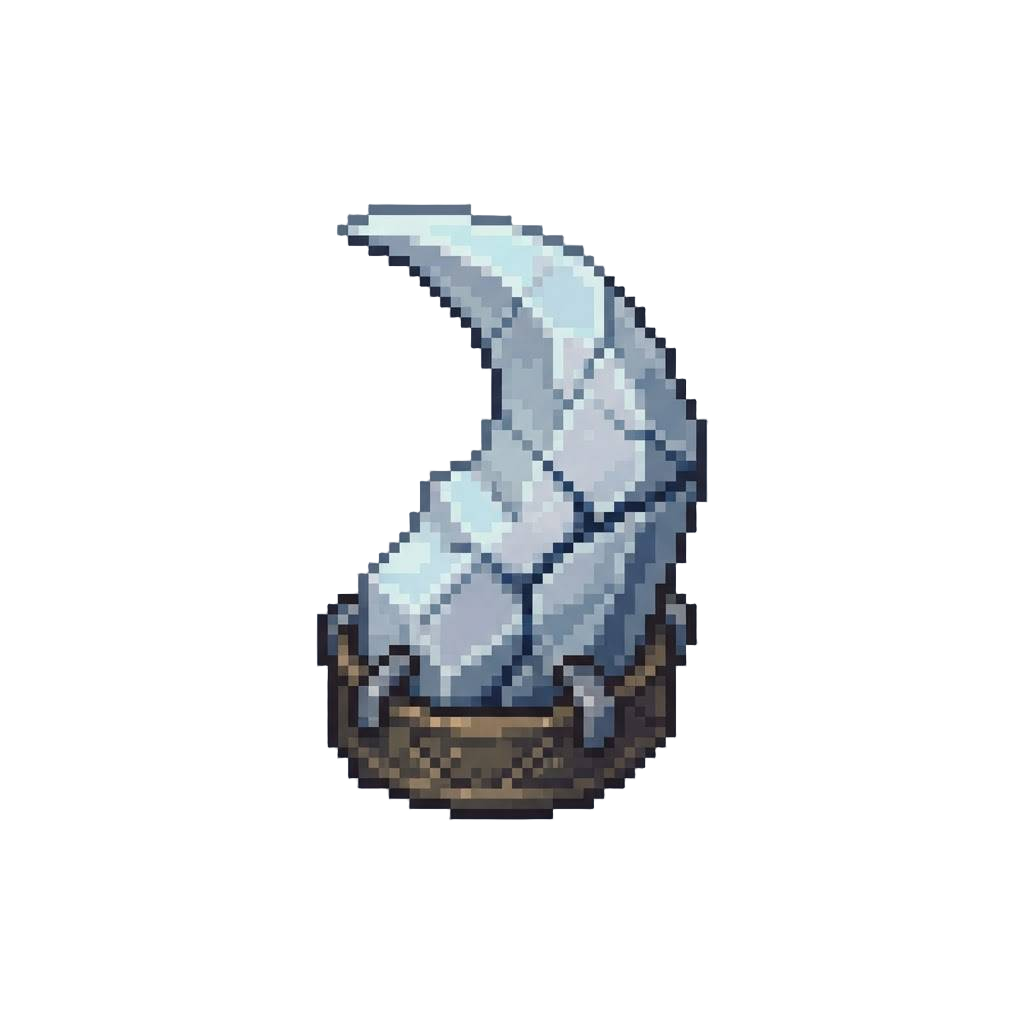 A Cracked Moonstone Totem Claw