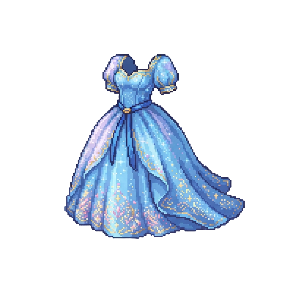 A Sparkly Mythical Fairy Godmother Gown