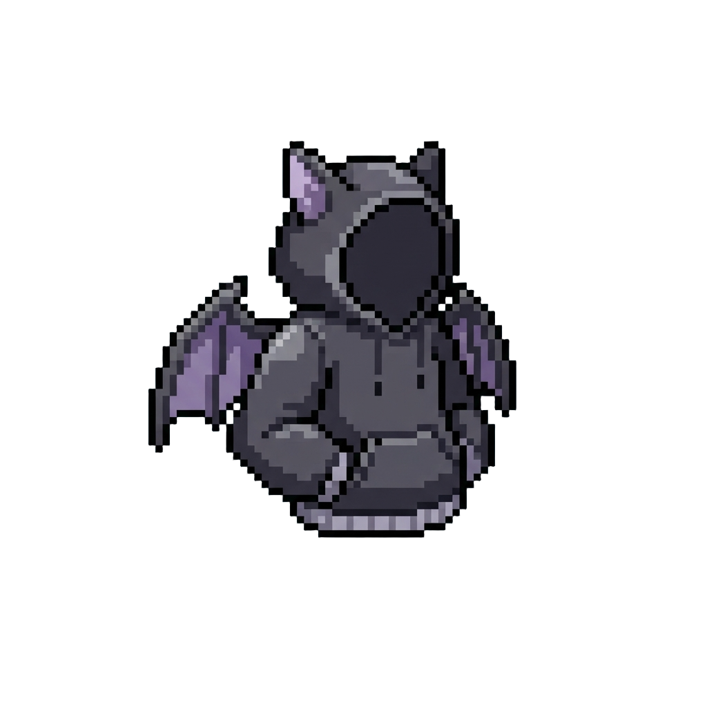 A Cozy Bat Hoodie with Mini Wing Sleeves