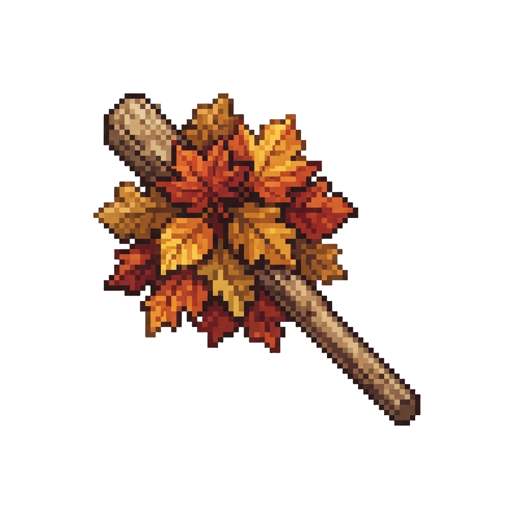 A Pile of Oversized Autumn Leaves Sticking to @image1