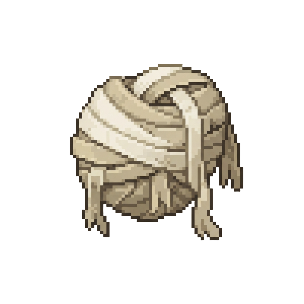 A Silly Mummy Wrap Suit with Hanging Bandages