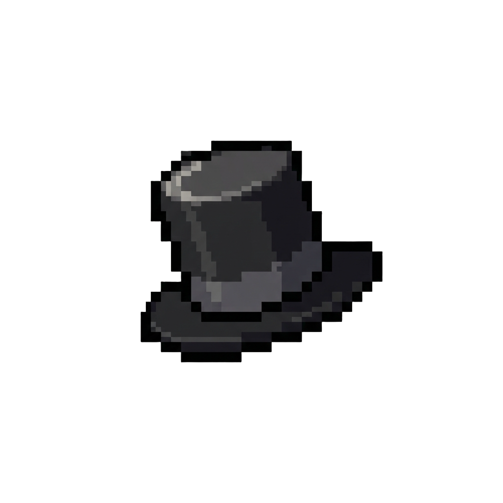 A Tiny Tiny Top Hat That Sits Awkwardly on @image1's Head