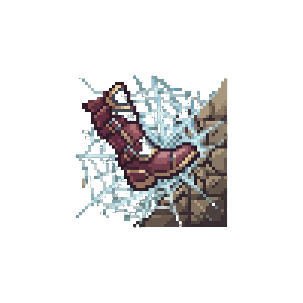 A High-speed Web-pull Kick Into the Wall