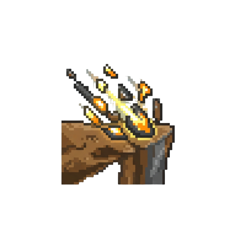 A Blast of Glowing Shrapnel Raining Over the Cliffside